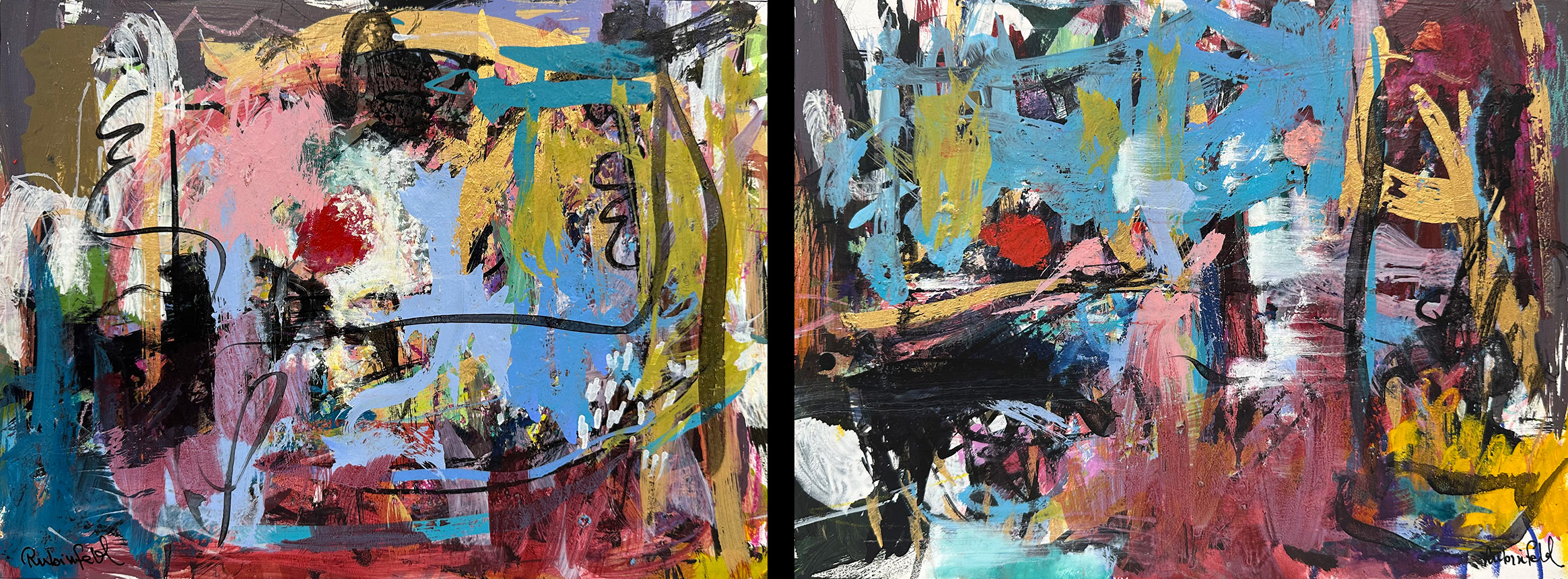 Colorforms 21 & 22 Diptych