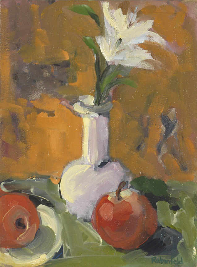 Little Pink Vase with Apples