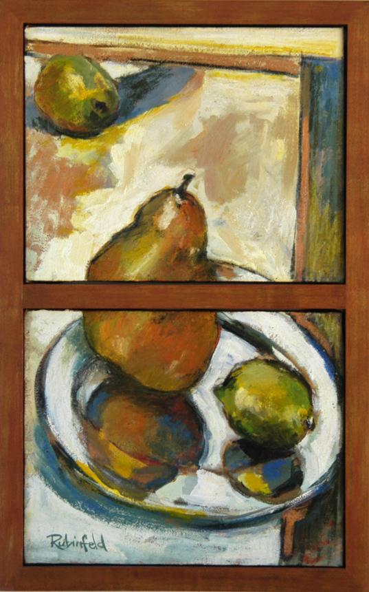 Pear and Lime Diptych