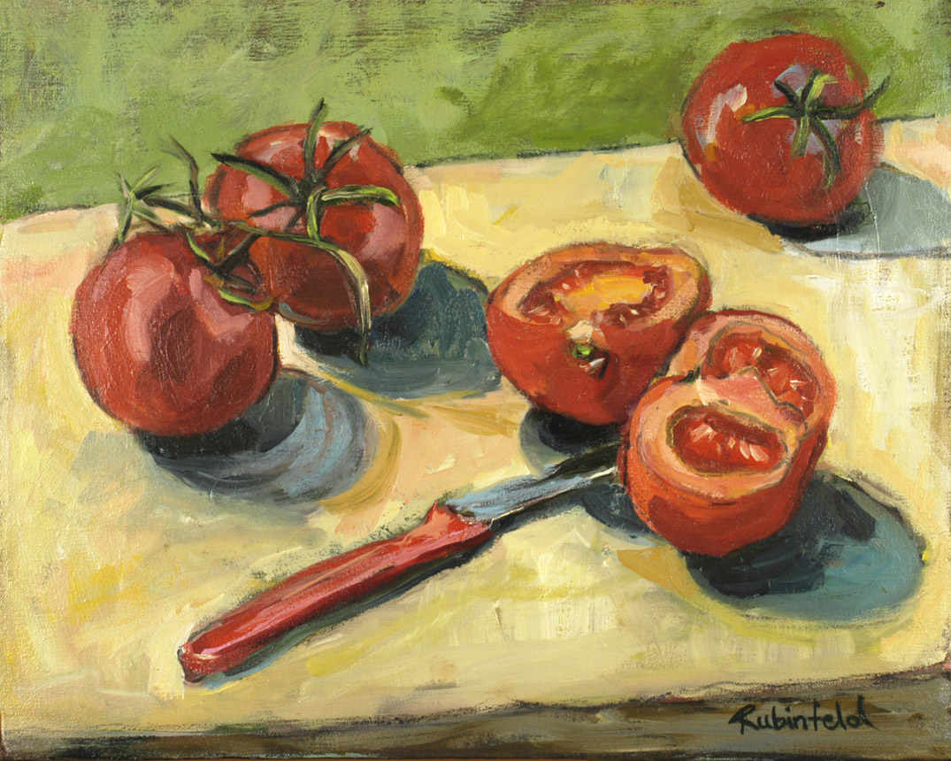 Tomatoes and Red Knife