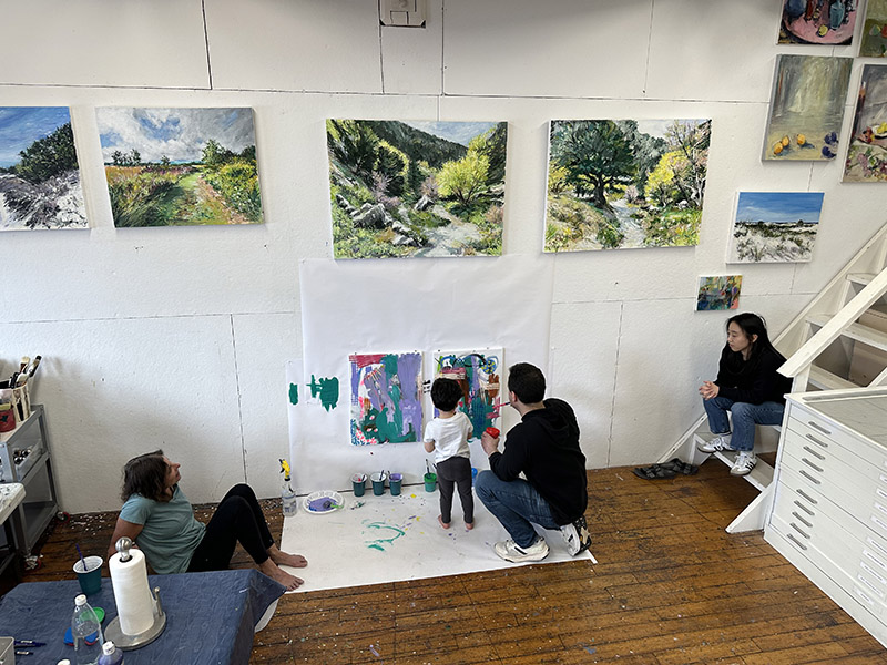 George painting