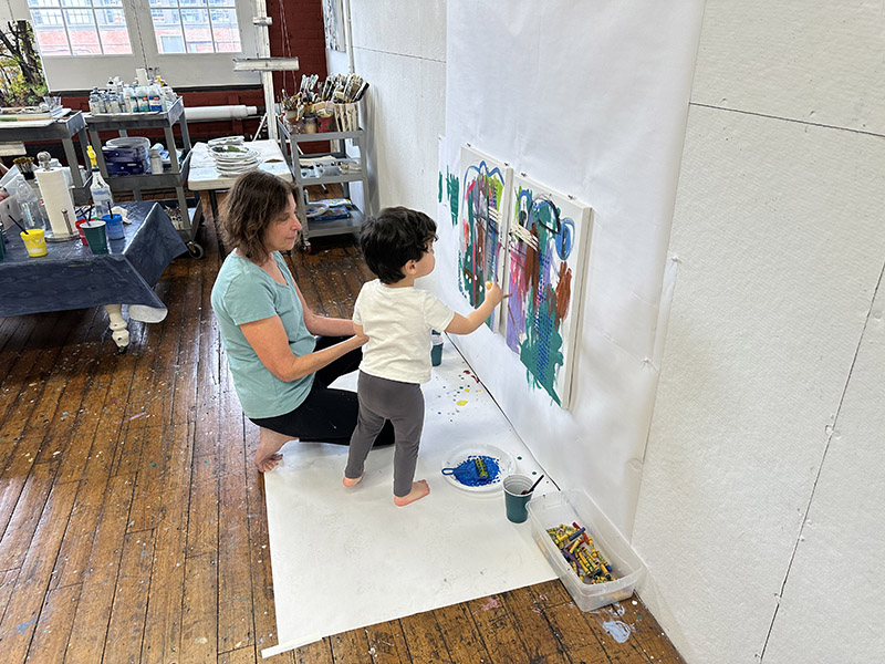 George painting